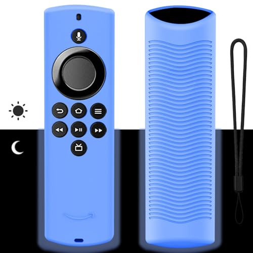 Remote Control Case for Fire TV Stick Lite 2020 Alexa Voice Remote Control, Non-Slip Silicone Protective Case, Glow in the Dark, Remote Control Cover for TV Accessories