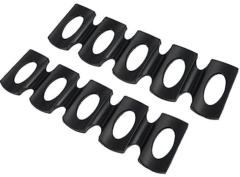 Gatuida 2pcs Silicone Can Mat and Beverage Storage Mat for Refrigerator Black Non-slip Beer Bottle Holder Rack for Home and Bar Use