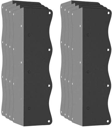 Baoblaze Connettore Angolare per Aiuola Rialzata 11 X 3 X 3 per Giardino, 8 Pezzi