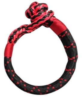 DGHBNP Manille Souple Treuil synthétique Souple à résistance à la Rupture, 17 tonnes, 38,000 LB, pour Jeep Sailing ATV UTV SUV, récupération de véhicules Tout-Terrain Sangle de Remorquage(1pc)