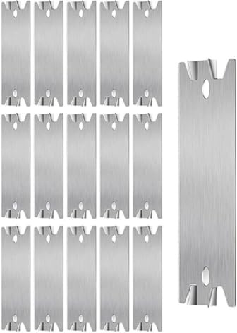 Placas de acero galvanizado para clavos, paquete de 50 soportes de refuerzo de madera de 6 x 1.5 pulgadas con diseño de seguridad para jardín, hogar y uso al aire libre