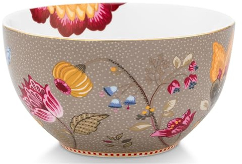 Pip Studio Blooming Tales Fantasy Khaki Bowl 15cm
