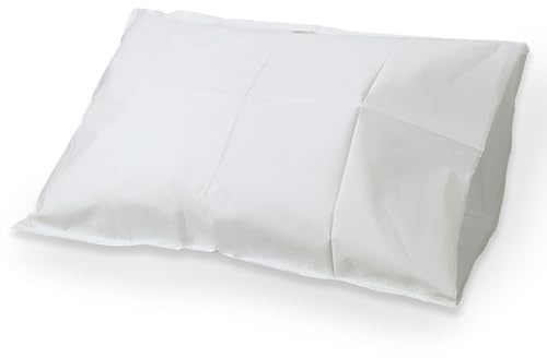 Avalon 701A Disposable Pillowcases, White, 21” Wide x 30” Long (Pack of 100) ― Single-Use Pillowcases ― Tissue with Poly Back to Help Prevent Leak-Through ― Pebble Embossed ― Medical Supplies