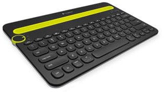 Logitech K480 Kabellose Multi-Device Tastatur für Windows, macOS, iPadOS, Android oder Chrome OS, Bluetooth, Kompakt, PC, Mac, Laptop, Smartphone, Tablet, Deutsches QWERTZ-Layout - Schwarz