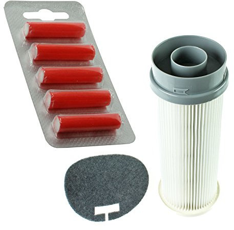 SPARES2GO Pre & Post Motor HEPA Allergy Filter Kit + 5 Fresheners for Vax Power 1 2 & Performance Vacuum Cleaners