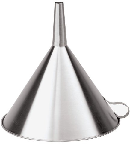 Paderno Trichter 12 cm, Edelstahl, Silber