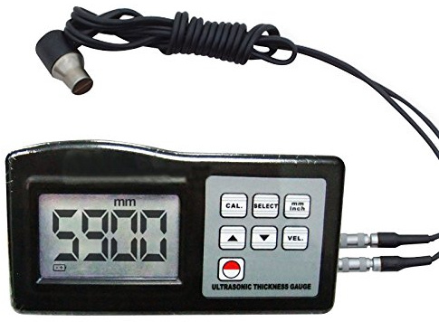 Handheld Digital Calibro di Spessore Ultrasonico del Tester 1.0~200mm (0.039~7.87in) Campo di Misura Tester del Metallo/Non-Meta