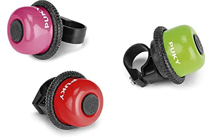 PUKY G18 & G20 Kinder Drehring Glocke | Ø 18 & 20 mm | Helltönende Klingel für Laufräder und Scooter | Leichtgängige Kinderfahrradklingel mit robuster Pulverbeschichtung