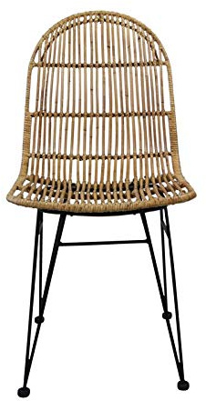 Lycce Rattanstuhl Vivi Flechtstuhl Hellbraun Sitzhöhe 44cm