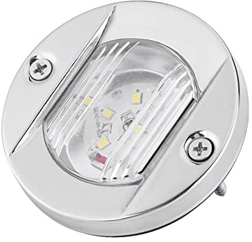 Tbest Positioer Boot, Boot Hecklicht,Led Marine Boot Riegel Licht,Led Heck Licht 12V Marine Boot Riegel Weiß Led Edelstahl Wasserdicht Heck gatio