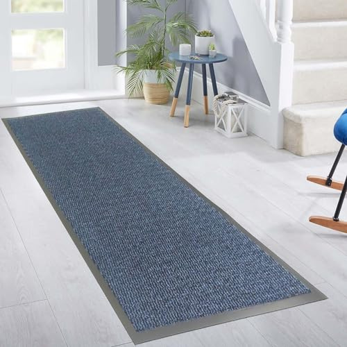 RSM RUGS Heavy Duty Non Slip Dirt Trapper Rubber Edge Barrier Mats Floor Carpets Entrance Rugs