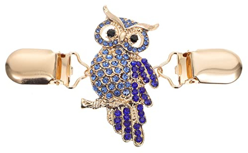 Artibetter Clip de Châle de Pull Vintage avec Cardigan de Cardigan de Hibou Colier de Cardigan de Chouette Antique Broche Clips pour Filles Femmes Vêtements Accessoires