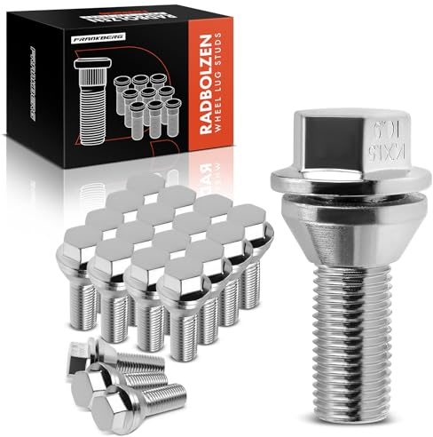 Frankberg 20x Radbolzen Radschraube Vorne Hinten | Kompatibel mit XC70 II 136, S60 I 384, V70 II 285, XC70 II, S60 I, V70 II SW, S80 I 184, S80 I TS XY