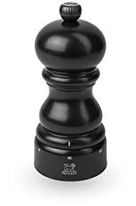 PEUGEOT 41892 Paris Salt Mill, Plastic, Satin black-12 cm
