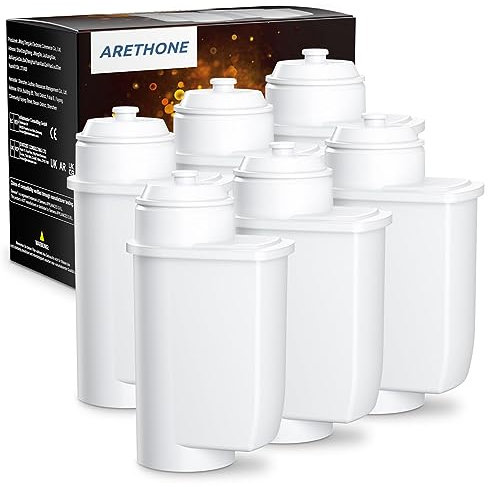 ARETHONE Wasserfilter für Siemens EQ Series, EQ5, EQ6, EQ9, EQ500, S700, Wasserfilter Kaffeevollautomat für Siemens 3200, Bosch TCZ7003, TCZ7033, 467873 (6 Stück)