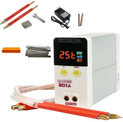 801A Cordless Spot Welder Condensatore Portatile Pulse Spot Saldatore, 110V-220V Batteria Al Litio Fai Da Te Penna Per Saldatura a Mano, Batterie Al Litio Saldatrice