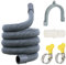 GSHUR 1m Universal Drain Hose Extension Pipe Kit, Replacement Drain Hose Extension for Washing Machine, Dishwasher & Other Applications
