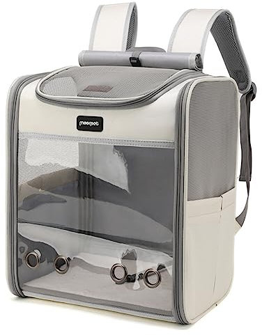 Haustier Rucksack für Katzen und Hunde,Tragbare Atmungsaktive Leichte Katzentasche Haustier Tragetasche Transporttasche Katzenrucksack Hunderucksack Rucksack für große Katzen Kleine Hunde 13kg