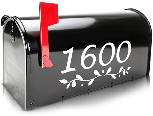 ASSURED SIGNS Mailbox Numbers For Outside, 2 Tall, 5 Sets, Reflective | Efficient Deliveries, Aids Emergency Responsiveness, 0-9 House Numbers, White Self-Adhesive Decals, Waterproof, UV Resistant