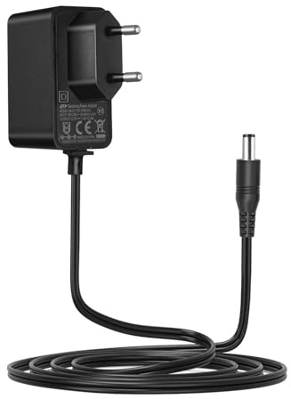 Lonnky 12V 1A Netzadapter mit 3 m Kabel, 2,1 mm x 5,5 mm DC-Stecker für IP-Kameras, CCTV, LED-Streifen, Audio/Video-Geräte, Router
