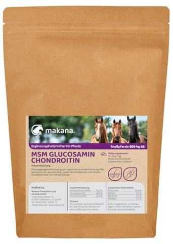 Makana MSM glukosamin kondroitinpulver, 500 g påse