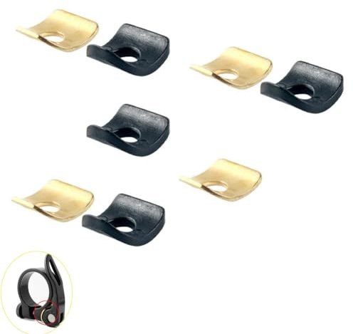 YehVeh 8 Pack Bike Seat Clamps Gasket Replacement Plastic and Copper Curved Washer for Bicycle Seat Post Clamp Bolt Quick Release Tube Fastener Seatpost Collar 28.6mm 31.8mm 34.9mm Spare Parts