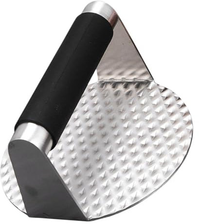 GOOHOCHY Burger Press Tool Stainless Steel Round Burger Patty Maker Meat Smasher Mold for Home Cooking Bbq Grilling