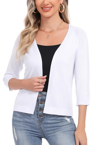 Sykooria Bolero Donna Elegante Casual Top Estivo Lungo Giacca
