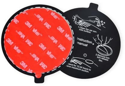 UAYESOK 78mm Adhésif Tableau de Bord Pad Disque de Montage, 3.1 Disque de Montage de Ventouse Universelle pour Ventouse Support de Talkie-walkie, GPS, téléphone adhesif (2 pièces)