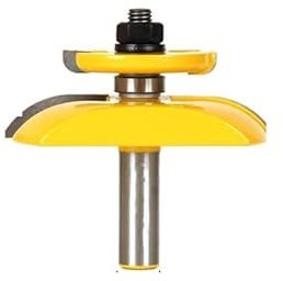 1 Stück Raised Panel Router Bit mit Backcutter – Cove 3-1/4 Durchmesser Holzbearbeitungsschneider Zapfenschneider for Holzbearbeitungswerkzeuge