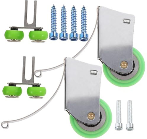 Angoily Schiebetürrollen Aus Metall Für Glasschiebetüren Terrassentüren Und Schränke Mit Glatter Und Reibungsarmer Oberfläche Rostbeständig Für Möbelbeschläge Geeignet Leise Und Stabil Lau