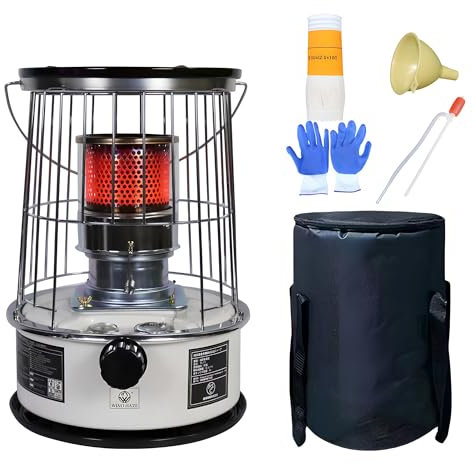 XoTiq Kerosene Heater, 6L Camping Oil Heaters Gas Stove, 360° Portable Paraffin Heater, Kerosene Burner Grill Stove for Outdoor Camping, Indoor Garden Terrace Heating Barbecue