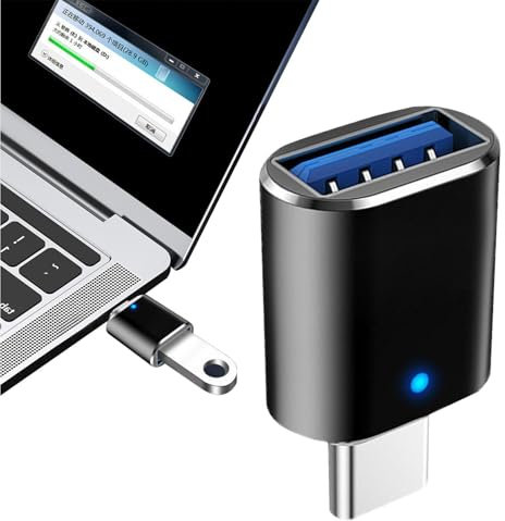 Adattatore da USB C a USB, adattatore da USB di tipo C a USB-A, da USB A femmina a us-b-c maschio, per ricarica rapida e trasmissione dati, compatibile con laptop, PC, caricabatterie, banca