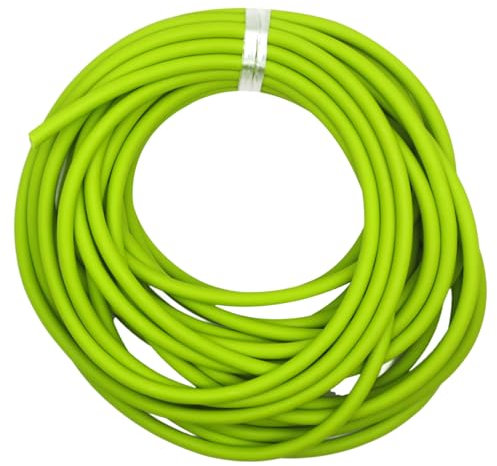SunaOmni Tubes de Rechange Flexibles et élastiques en Latex pour Lance-Pierres, diamètre intérieur de 0, 3 cm, diamètre extérieur 0, 6 cm et Tension 6 kg, Couleur Verte.
