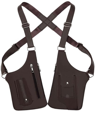 Sac Multi Poches Antivol, Pochette Harnais Antivol pour Hommes Et Femmes Sac À Bandoulière Anti Aisselles Réglable pour Téléphones, Portefeuilles, Cartes, Clé