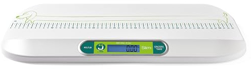 J BIMBI Slim Bilancia Digitale Neonati e Bambini, Bilancia Pediatrica Ultrasottile ad Alta Precisione, Funzione Tara, Portata 20 kg
