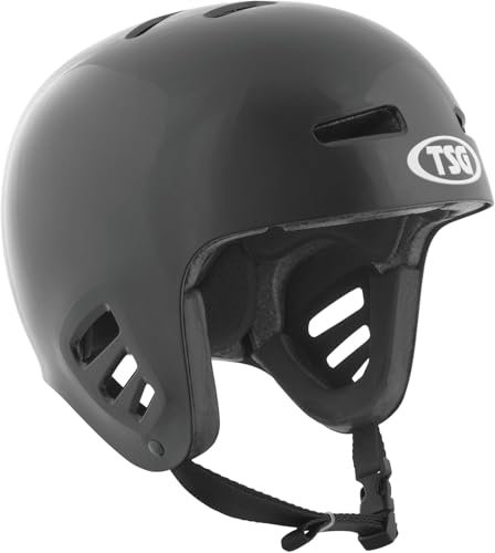 TSG Helm Dawn Flex Solid Color Halbschalenhelm, Black, L/XL
