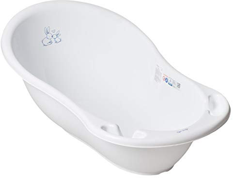 Mon Mobilier Design Baignoire bébé thermomètre Blanc Lapin 102 cm