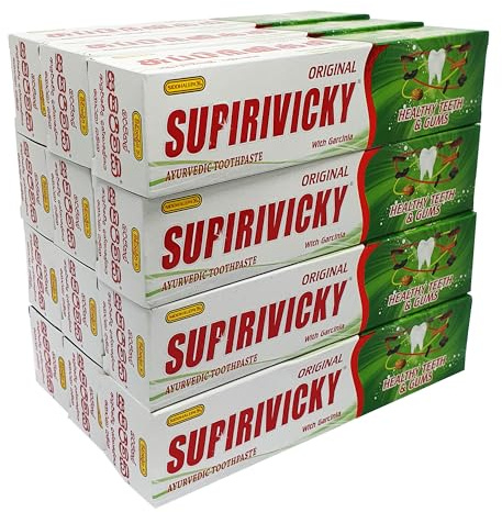 Siddhalepa® Supirivicky Ayurveda-Zahnpasta (110 g), Packung mit 12 Stück