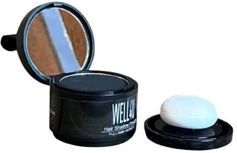 WELL4U - Haar Ansatz Puder - Make-up für Ihre Kopfhaut in 13 Farben - wasserfestes Ansatzpuder für Frau und Mann - gezielter als Kaschierspray, Kaschierstift oder div. Concealer - Hair Line Powder