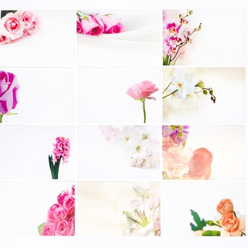 ShredAstic 12 qty MIXED Pink Summer mix BLANK FLORIST MESSAGE CARDS (styles may vary) hampers occasions