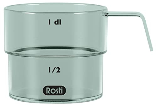 Rosti Mensura - Vaso Medidor de Liquidos y Decilitros (Plástico, 100 ml), Color Verde