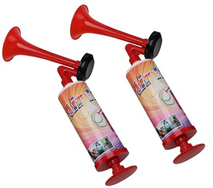 AOLIHAN Noise Makers Prank Kit, Set of 2 Mini Air Horns, Loud Sound Non-Toxic Party Horns for Children, Fun Birthday Party Favors and Goodie Bag Fillers for Kids (Mini handheld air horn 2pcs)