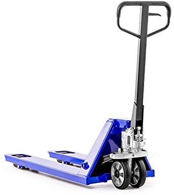 Transpaleta manual corta COMPACT-R | 2,5 t/2500 kg Capacidad de carga | 800 mm Longitud de la horquilla | Ruedas de Goma | Europalets