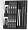 Four Candies 0.5mm Mechanical Pencil Set with Case - 2PCS Metal Mechanical Pencils, 8 Tubes HB #2 Lead Refills, 2PCS 4B Erasers and 18PCS Eraser Refills, School Supplies for Student Writing