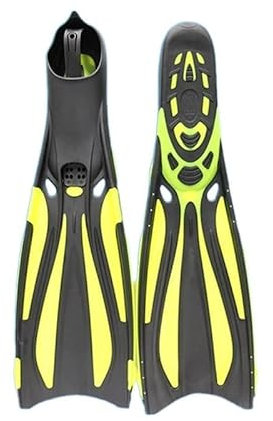 Schwimmflossen Tauchen Flossenriemen Flossen Erwachsene Schwimmschuhe Schnorcheln Monoflosse Tauchflossen ( Color : Yellow Black , Size : (42-43) )
