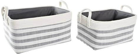 CESTA SET 2 ALGODON 40X30X23 GRIS