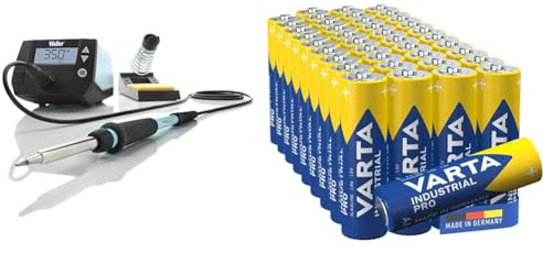 Weller WE 1010 T0053298699 70 W/230 V Digital 1-Kanal-Lötstation & VARTA Batterien AA