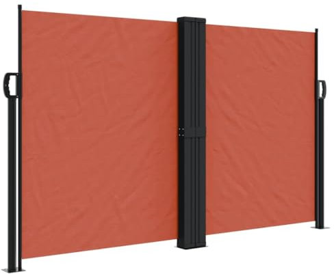 vidaXL Tenda da Sole Laterale Retrattile Terracotta 140x600 cm