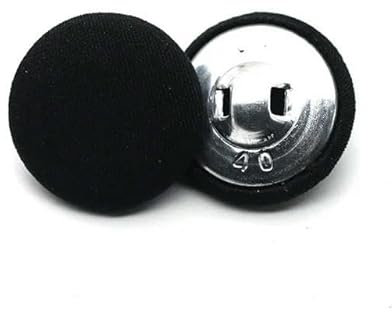 KIZAMI 10-teiliges Nähset für mit Stoff überzogene Knöpfe zum Selbermachen, mit Schaft aus Metall und Aluminium, 15–30 mm, zum Basteln, Nähen und Heimwerkern